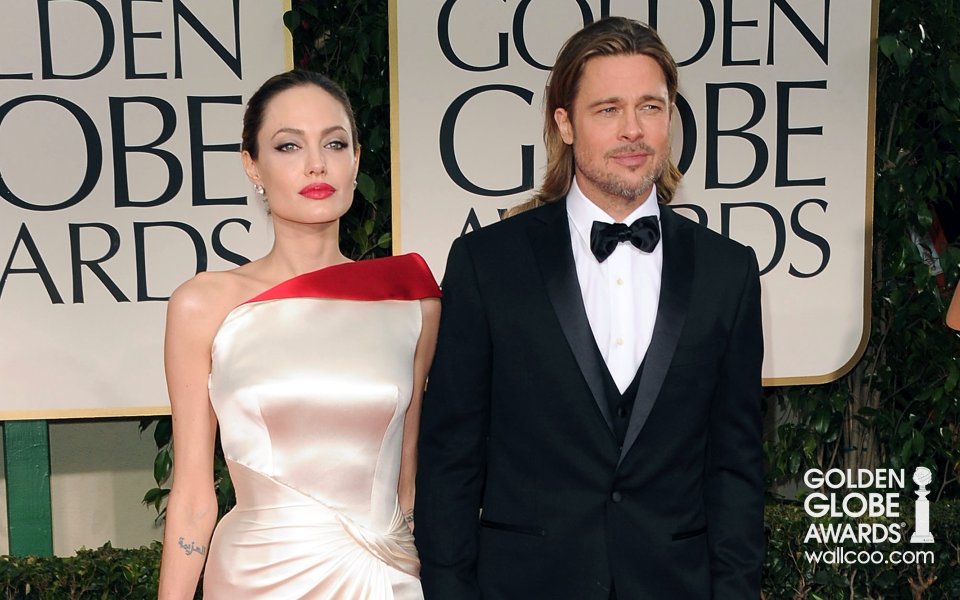 Angelina Jolie Brad Pitt Golden Globe Awards Red Carpet