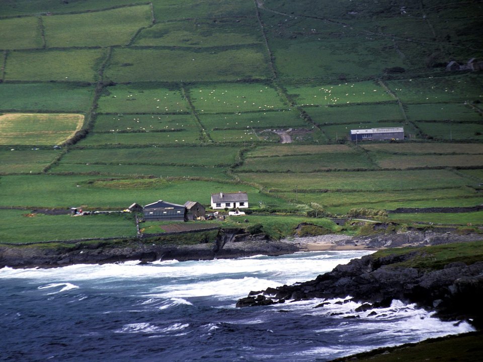 Ballynahow Bay County Kerry Ireland Coastal Rural Landscape