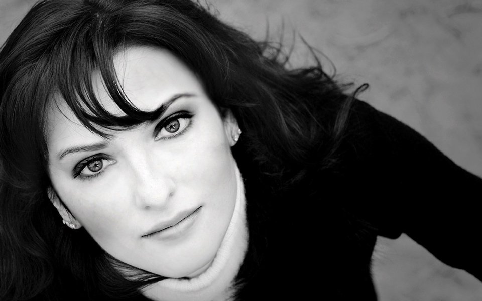 Black And White Elegant Female Portrait Photo