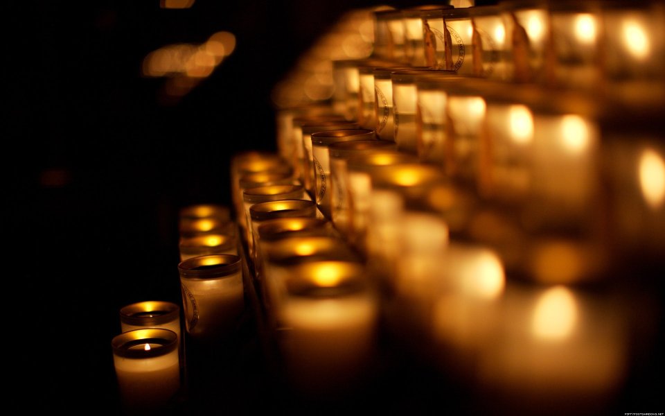 Church Prayer Candle Light Close Up