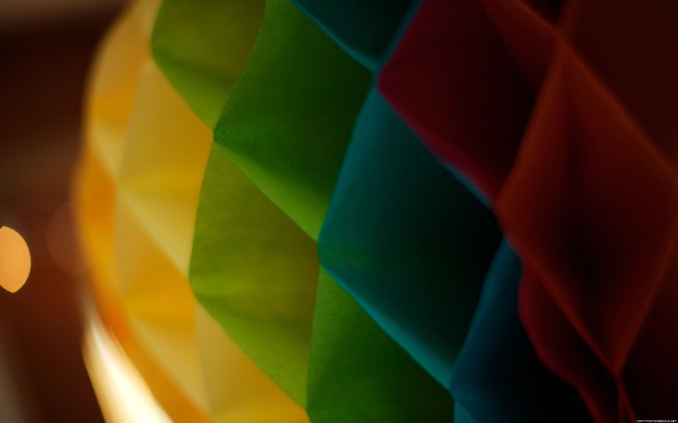 Colorful Geometric Origami Macro Abstract Light Wallpaper