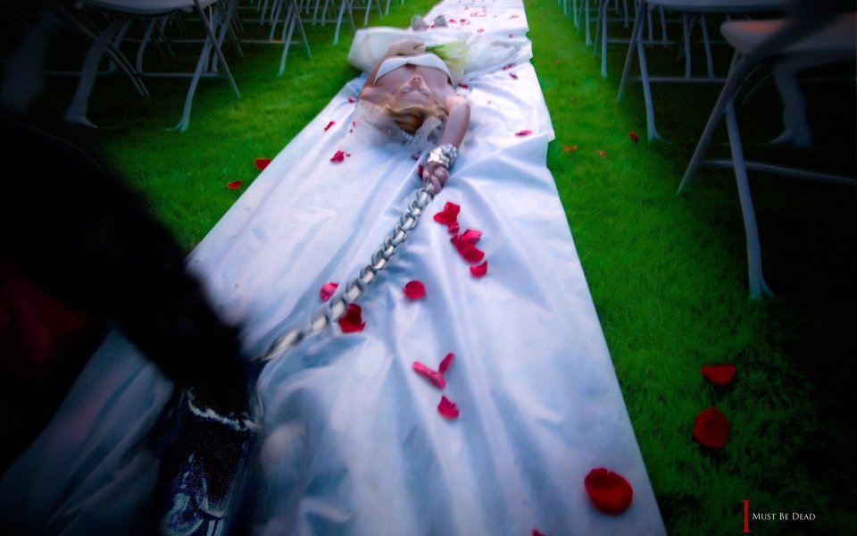Bride Chained Ball And Chain Conceptual Wedding Photography