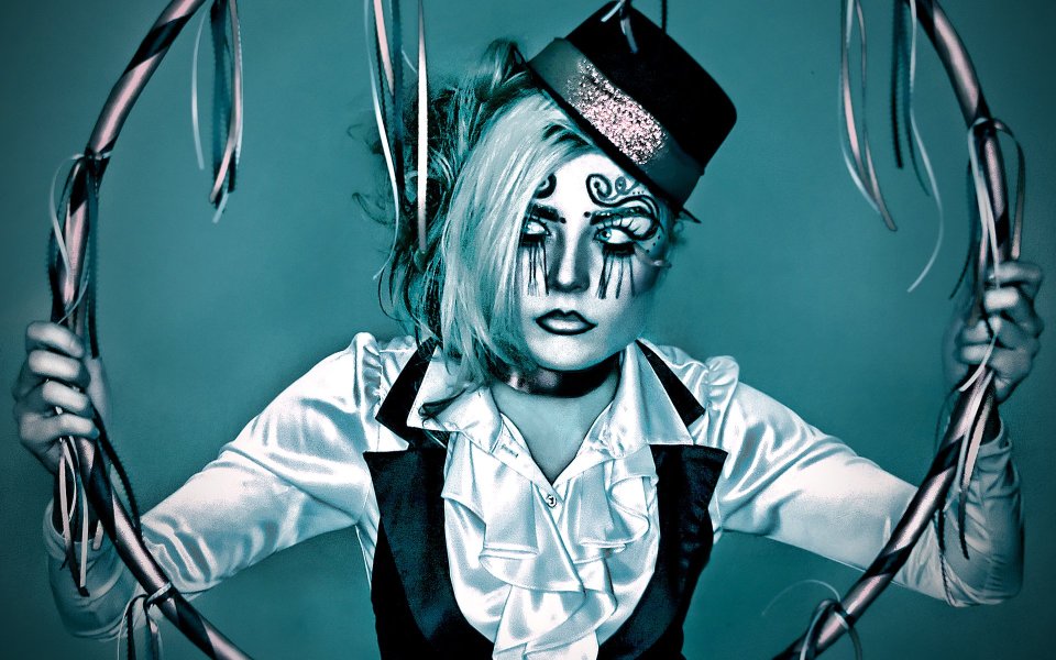Dark Creative Circus Ringmaster Woman Portrait Photography