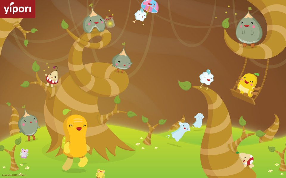 Yipori Fantasy Cartoon Forest Cute Sprites Illustration