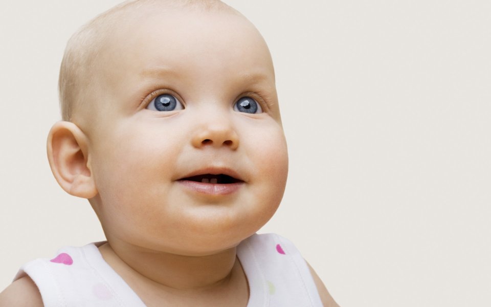 Cute Blue Eyed Baby Portrait Photography