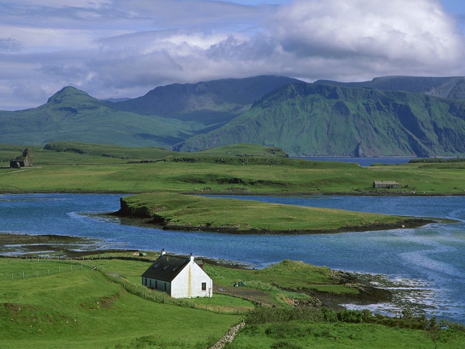 Farm Cottage Canna Island Inner Hebrides Scotland Landscape