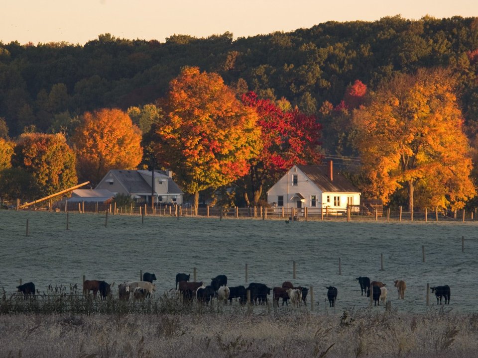Autumn Farm In Hocking Hills Ohio