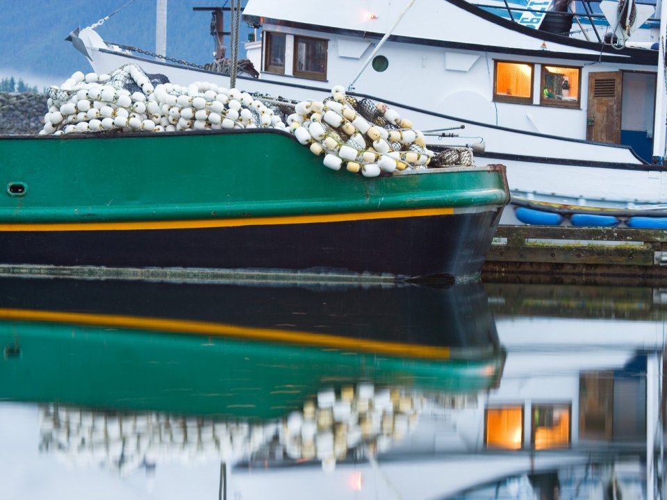 Fishing Boats At Hoonah Alaska Harbor