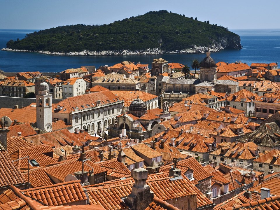 Historic Dubrovnik Croatia And Adriatic Sea Scenery