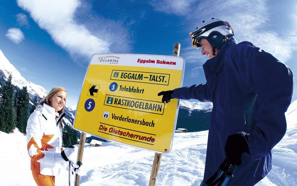 Skiing At Zillertal Austria