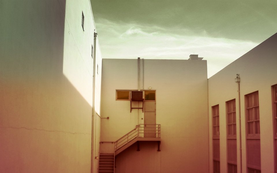 Minimalist Architecture And Vintage Staircase