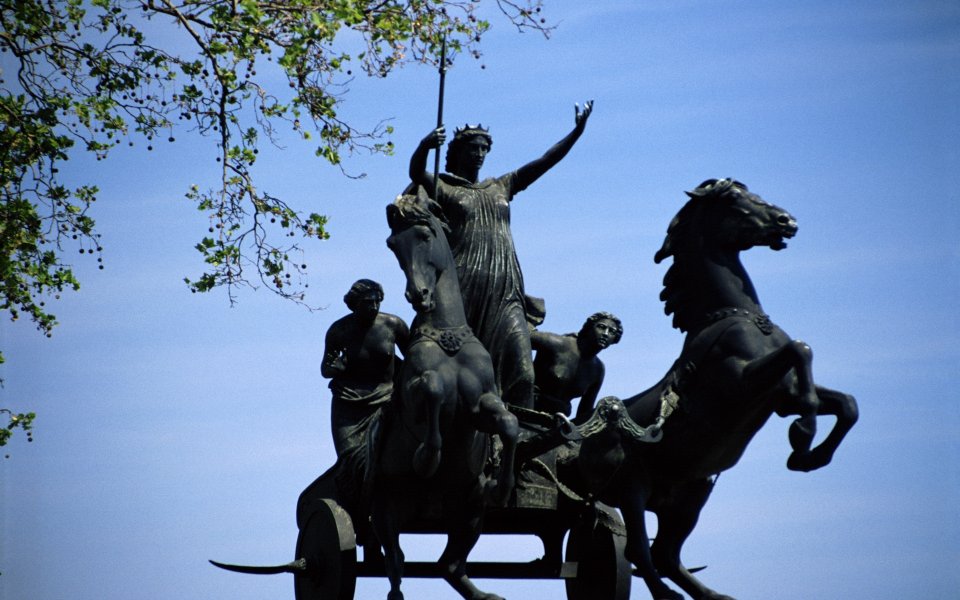 Quadriga Statue At Brandenburg Gate