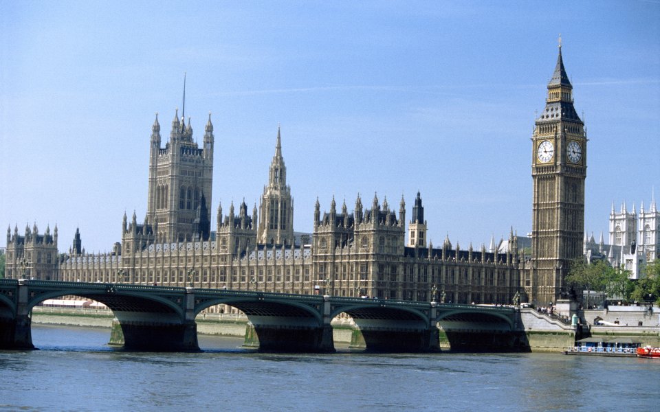 英国伦敦威斯敏斯特宫与大本钟