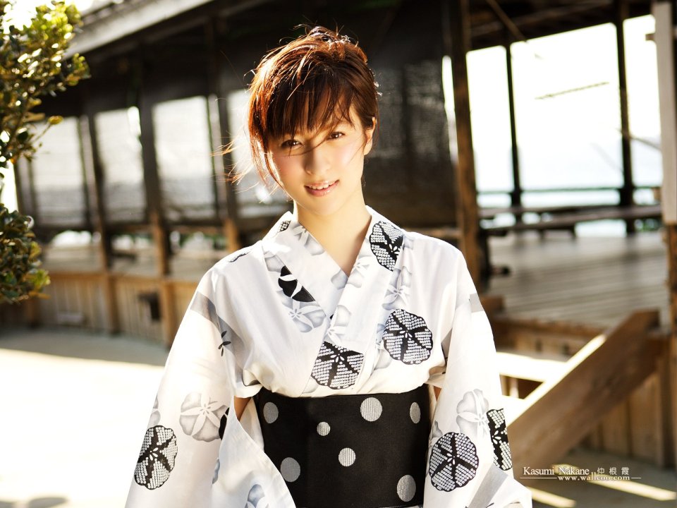 Kasumi Nakane Japanese Yukata Afternoon Portrait