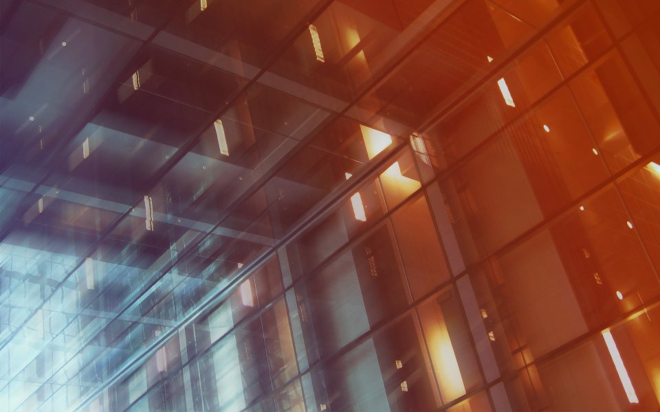 Modern Architectural Glass Facade Abstract