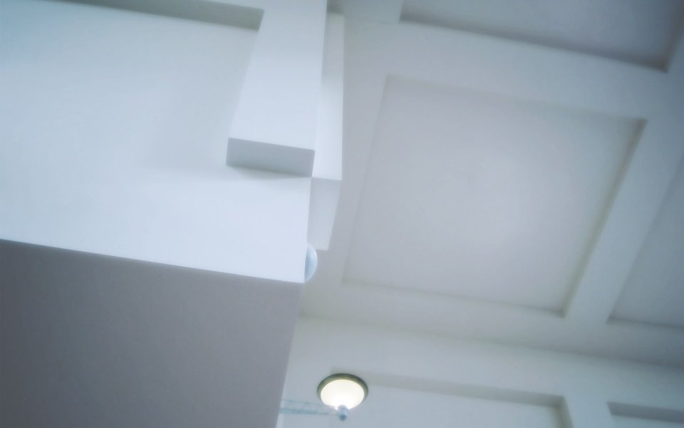 现代极简主义纯白室内建筑细节