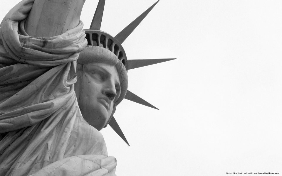 Statue Of Liberty New York Black And White