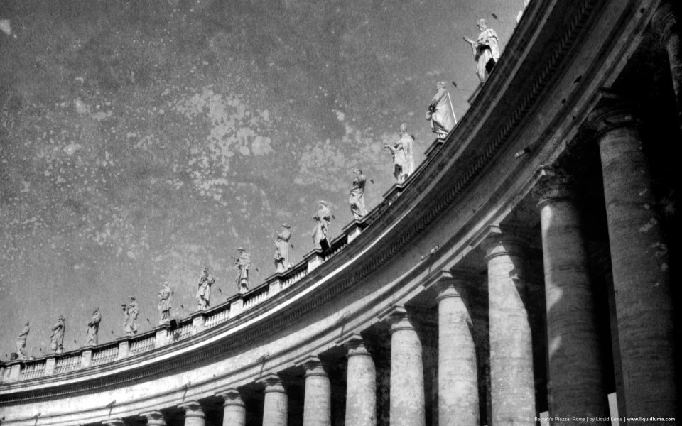 St Peters Square Colonnade Rome