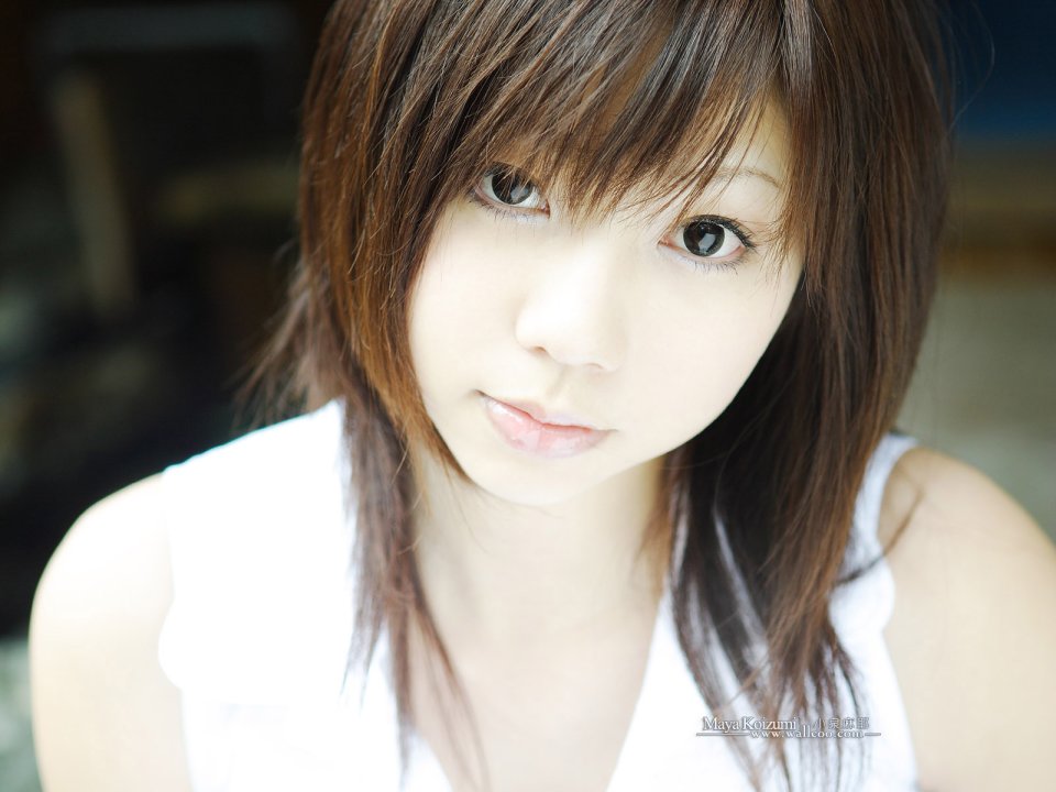 小泉麻耶清新日系人像特写