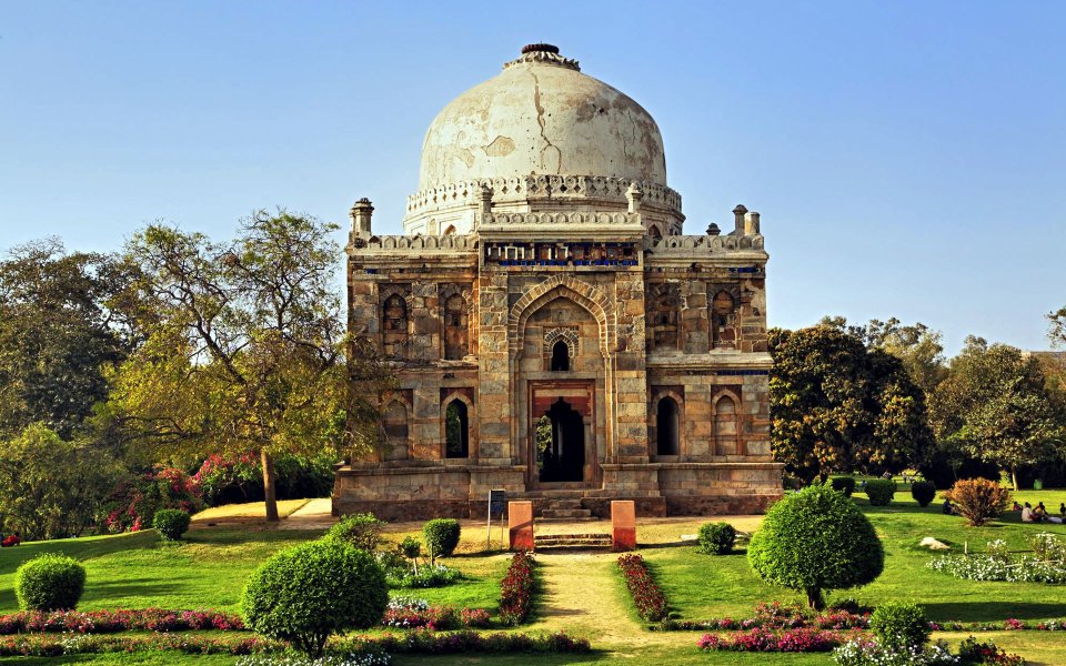 Ornate Tomb Lodi Gardens Delhi India