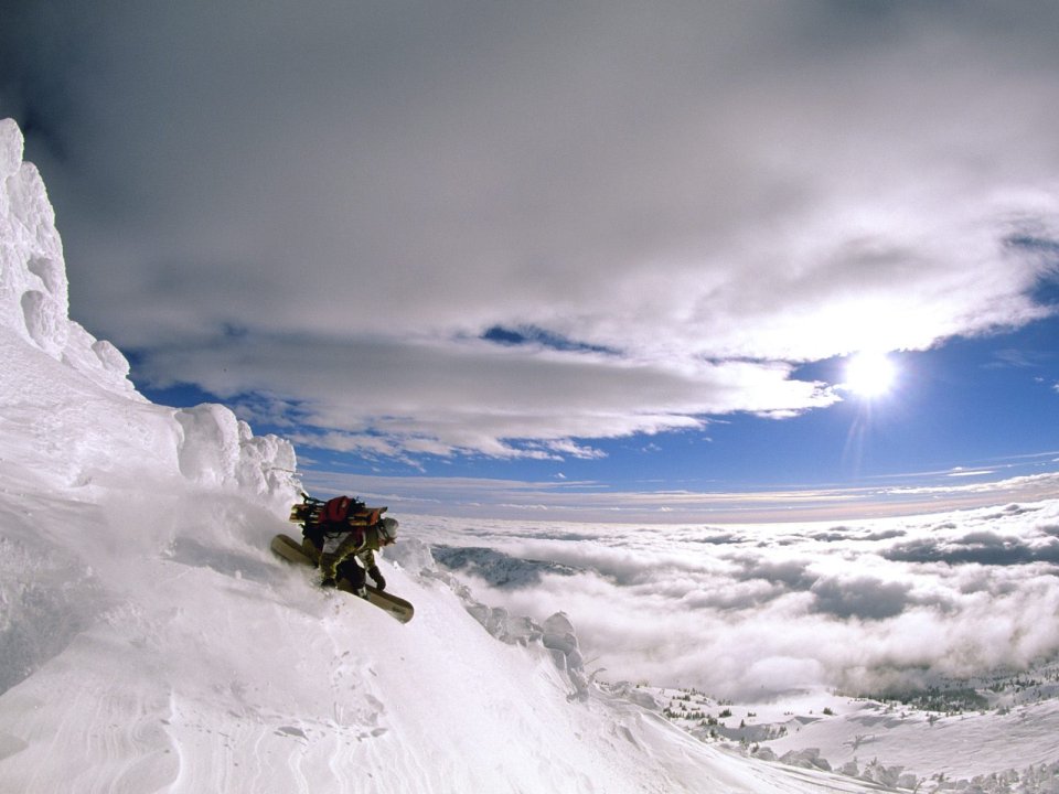 Montana Backcountry Powder Skiing Alpine Scenery