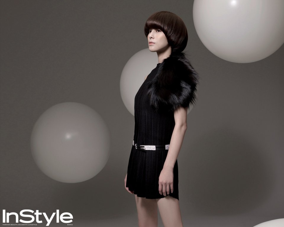 韩国InStyle杂志时尚女性棚拍写真