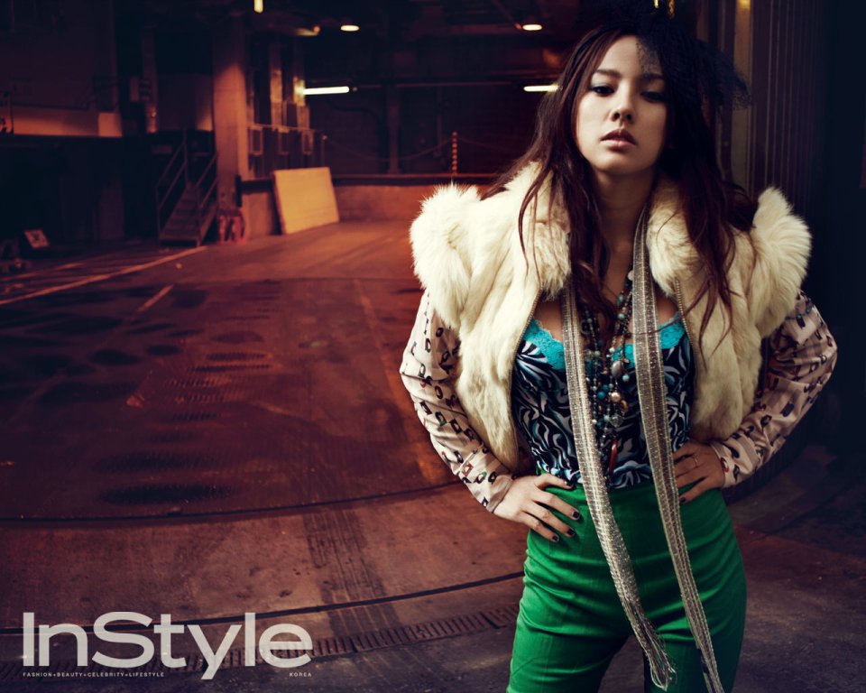 Lee Hyori InStyle Korea Vintage Industrial Fashion Photoshoot