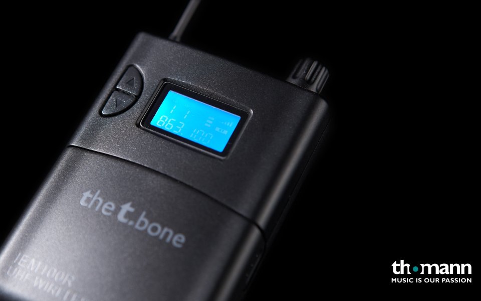 the t.bone 专业无线麦克风腰包发射器产品特写
