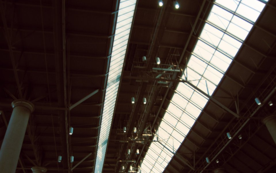 Station 3 Ceiling Low Angle Vintage Photography