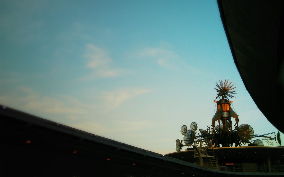 Disney Tomorrowland Sunset View
