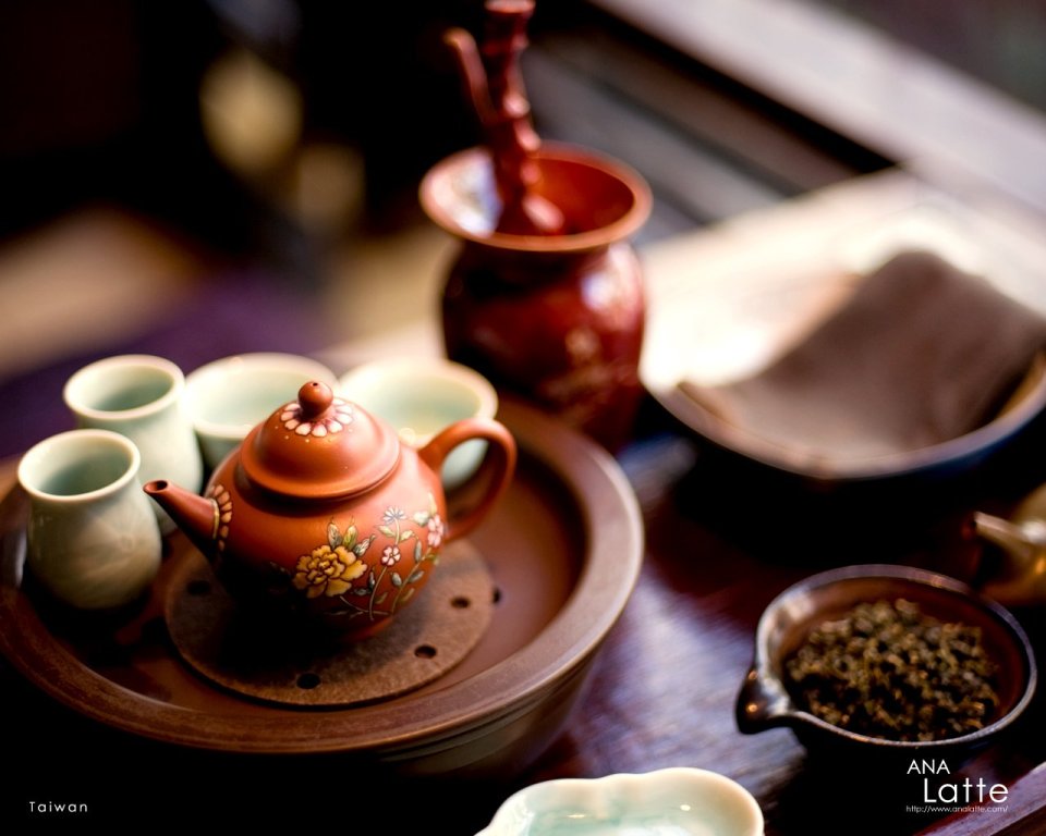 台湾传统茶道与紫砂壶静物
