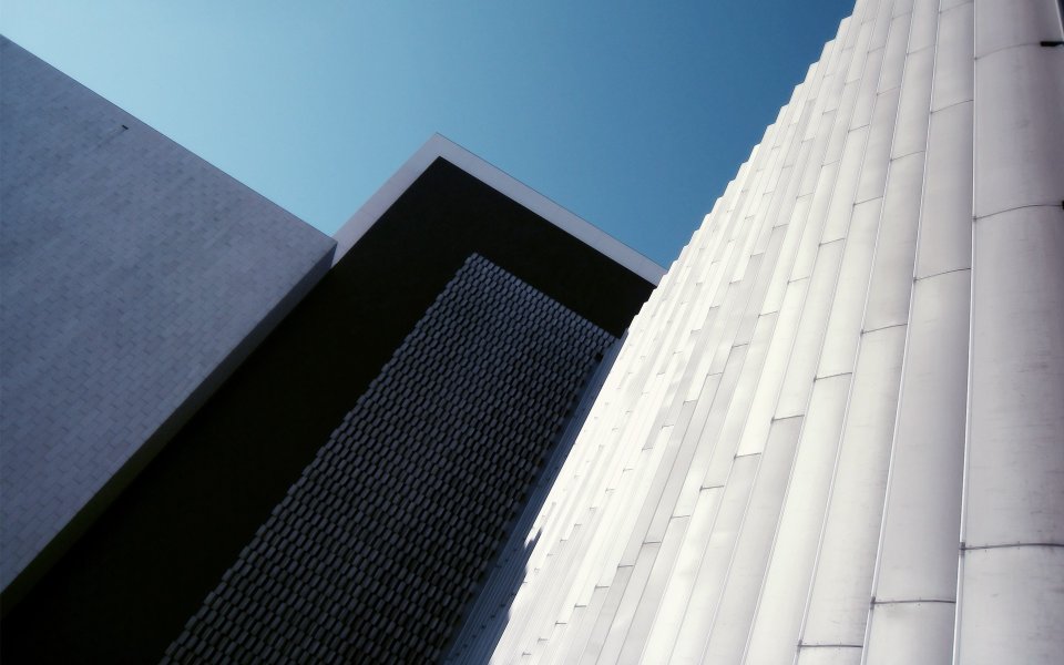 Thirty Second Degree Low Angle Minimalist Modern Architecture