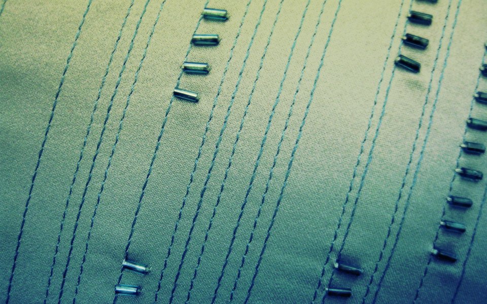 Up Is Down Creative Upside Down Fabric Eyelets Macro Closeup