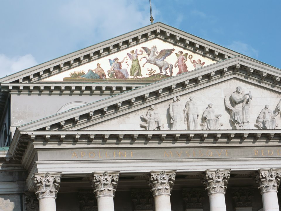 Bavarian National Theater Munich Classical Architecture Detail