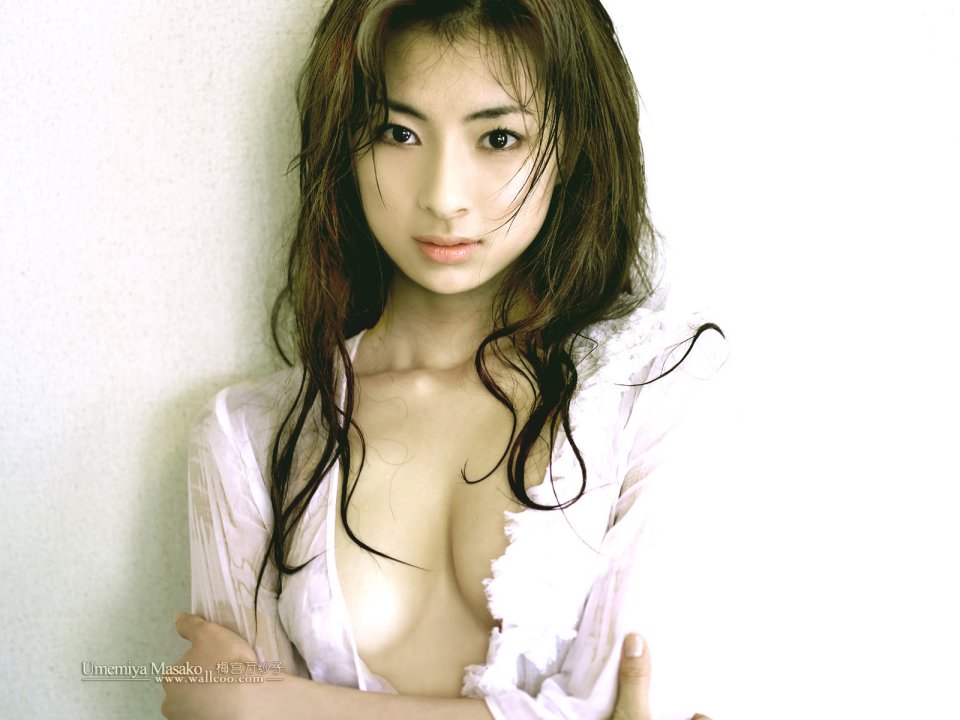 Umemiya Masako Elegant Wet Hair Portrait Photography