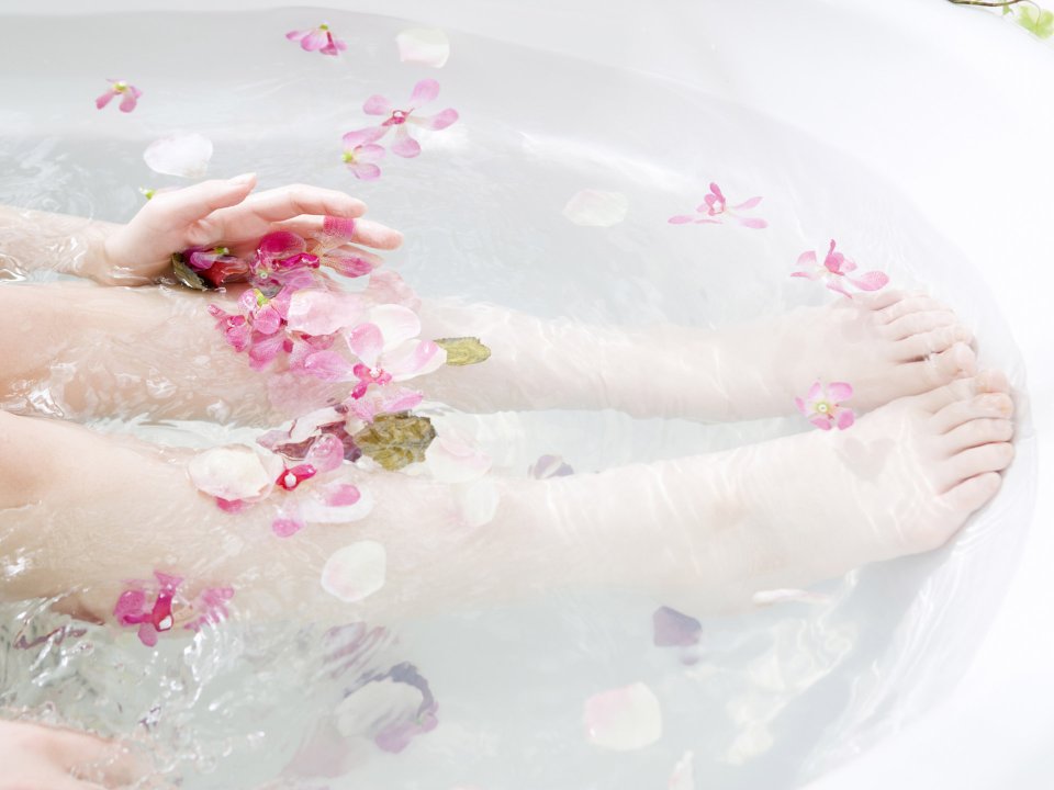 Relaxing Petal Bath Spa Soft Aesthetic Photography
