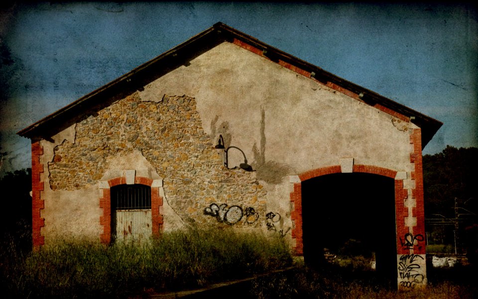 Vintage Abandoned Old Railway Station Photography