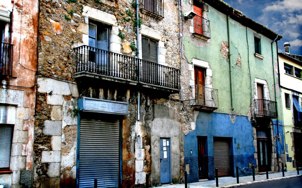 Hdr Southern Europe Old Town Street Cityscape