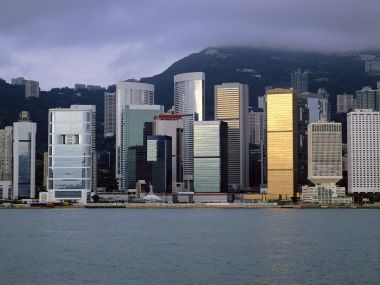 Hong Kong Admiralty Victoria Harbour Skyline