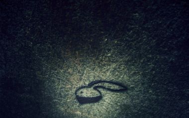 Dark Vintage Rock Painting Minimal Rabbit Symbol Wallpaper