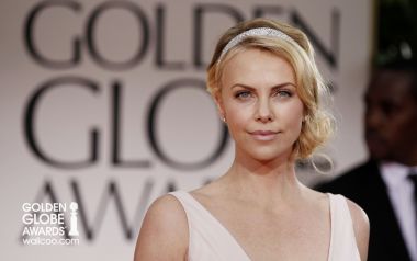 Charlize Theron Golden Globe Awards Red Carpet Portrait