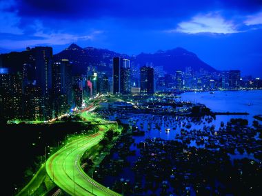 Hong Kong Victoria Harbour Night View