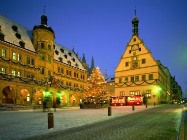 Rothenburg Ob Der Tauber Christmas Market Night