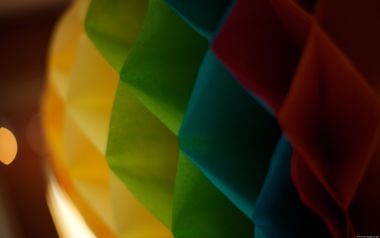 Colorful Geometric Origami Macro Abstract Light Wallpaper