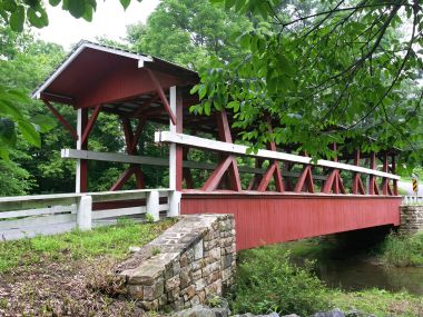 美国宾夕法尼亚州谢尔斯堡 Colvin Bridge 廊桥