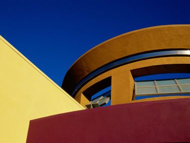 Color Composition Modern Architecture Costa Mesa California