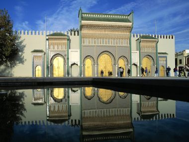 Morocco Fes El Jdid Royal Palace Golden Doors