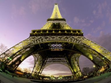 Eiffel Tower From Below Paris France