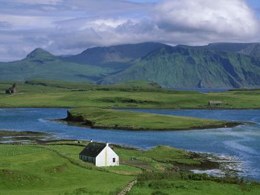 Farm Cottage Canna Island Inner Hebrides Scotland Landscape