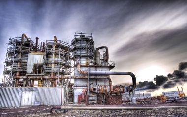 Iceland Hdr Landscape Abandoned Rusted Steam Factory